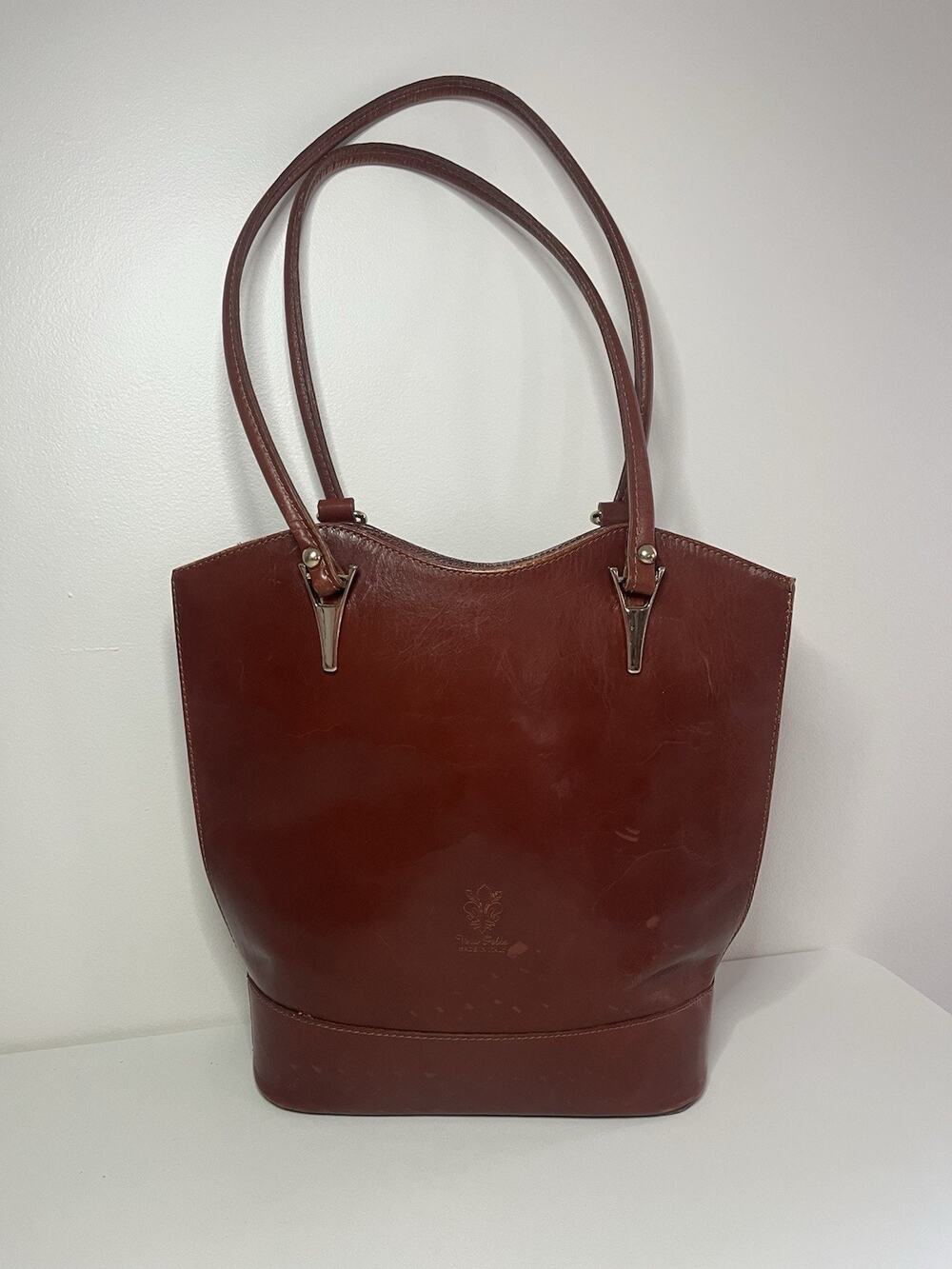 VTG VERA PELLE Italian Leather Purse Convert Backpack Shoulder Bag Made In ITALY